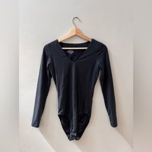 Black long sleeve bodysuit